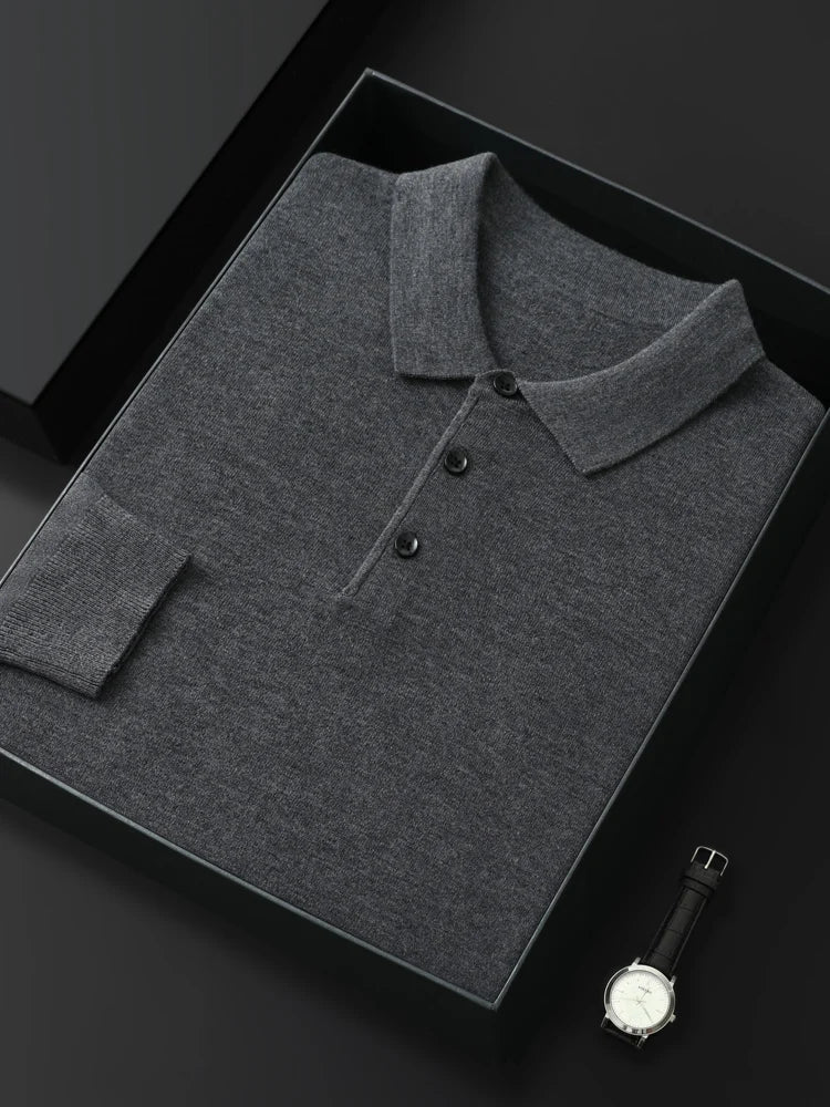 Heritage Knit ® Polo manche longue Homme Valtrex